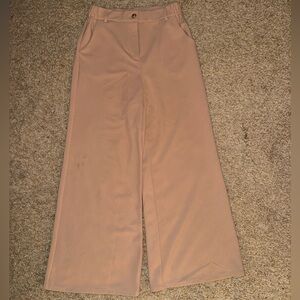 Amazon Women's Beige Wide-Leg Pants